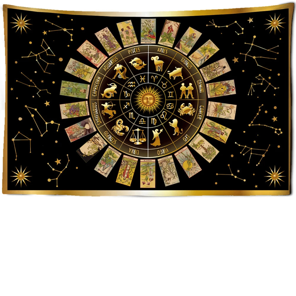 Mandala Tarot Tapestry Wall Hanging