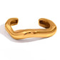 Wave Cuff Bracelet – 18K Gold-Plated