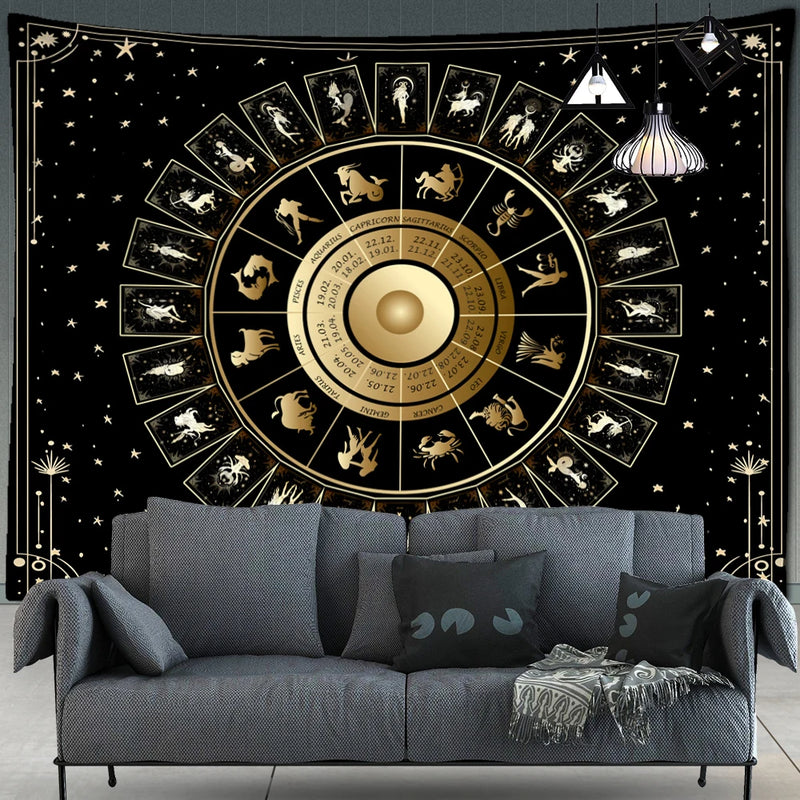 Mandala Tarot Tapestry Wall Hanging