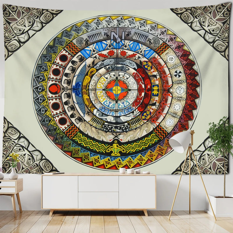 Mandala Tarot Tapestry Wall Hanging