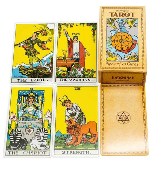 The Original Smith-Waite Tarot Cards Deck With Guidebook for Beginners