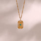 Tranquil Harmony – 18K Gold Turquoise Healing Necklace
