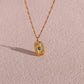 Tranquil Harmony – 18K Gold Turquoise Healing Necklace
