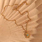 Tranquil Harmony – 18K Gold Turquoise Healing Necklace