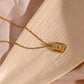 Tranquil Harmony – 18K Gold Turquoise Healing Necklace