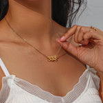 Angel Numbers 18K Gold Necklace – Spiritual Pendant for Balance, Protection, and Growth