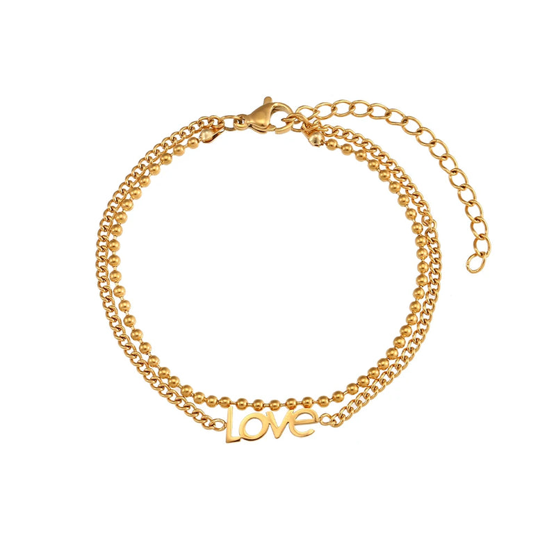 18k Gold "Love" Bracelet – Spiritual Jewellery for Self-Love and Connection