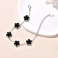 Clover Bracelet – Silver with Pearl Charms