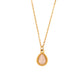 Harmony Stones - Dainty White Quartz 18K Gold Necklace and Earrings Set