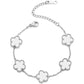 Clover Bracelet – Silver with Pearl Charms