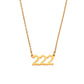 Angel Numbers 18K Gold Necklace – Spiritual Pendant for Balance, Protection, and Growth
