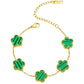 Clover Bracelet – 14K Gold Plated with Pearl Charms