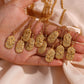 18K Gold Zodiac Pendant Necklace with Crystals