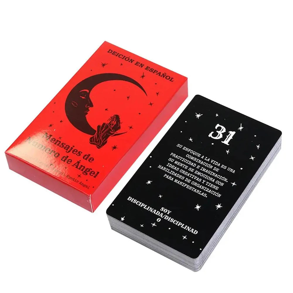 Angel Number Messages 44 Tarot Cards (Spanish Edition)