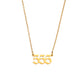 Angel Numbers 18K Gold Necklace – Spiritual Pendant for Balance, Protection, and Growth