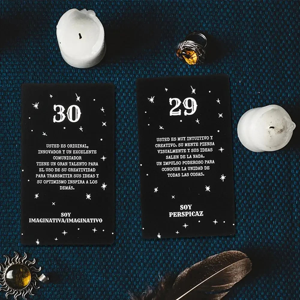 Angel Number Messages 44 Tarot Cards (Spanish Edition)