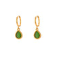 Harmony Stones - Dainty White Quartz 18K Gold Necklace and Earrings Set