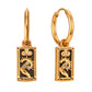 The Magician Tarot Card Hoop Earrings – 18K Gold